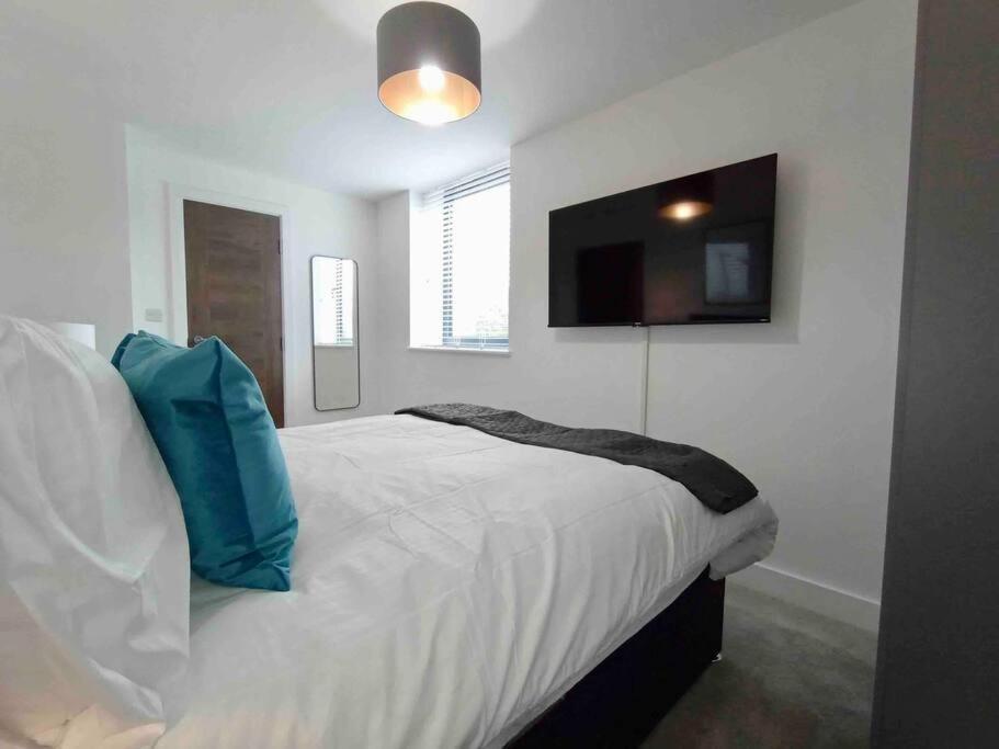 Ferienwohnung Luxury 2 Bed 2 Bath Flat Near Old Trafford Manchester Exterior foto